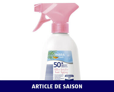 OMBRA SUN 
 SPRAY SOLAIRE ULTRA SENSITIVE IP 50+
