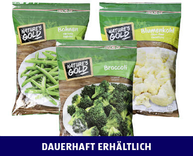 NATURE'S GOLD 
 BOHNEN/ BROCCOLI/BLUMENKOHL