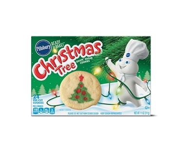 Pillsbury Christmas Tree or Elf Shape Sugar Cookie Dough
