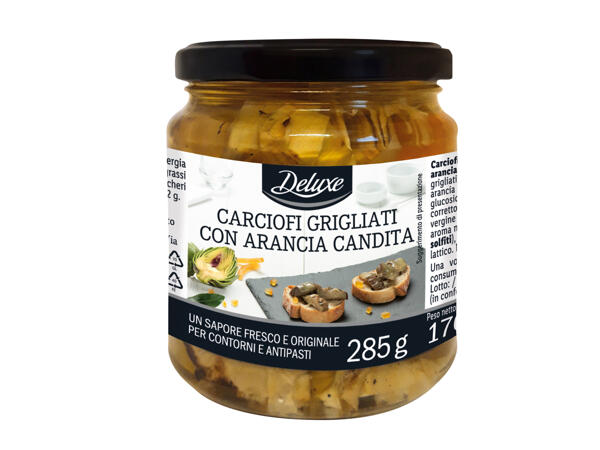 Grilled Artichokes with Candied Orange Peel