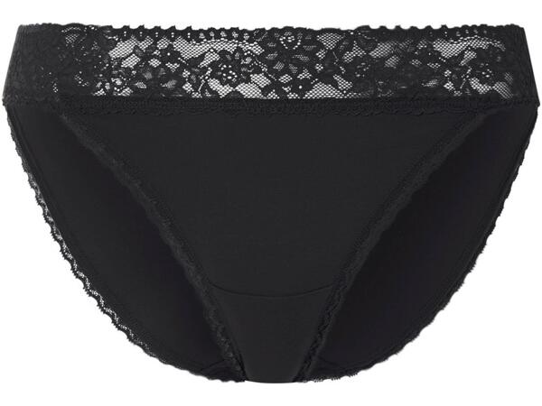 Ladies' lace trim briefs, 5 pieces