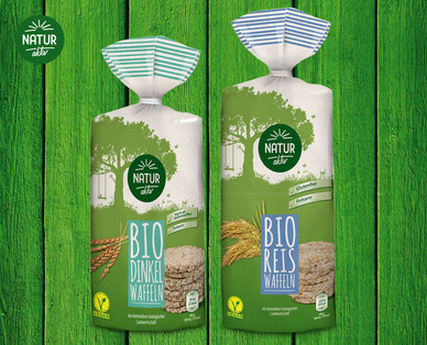 NATUR AKTIV Bio-Reis-/Dinkelwaffeln