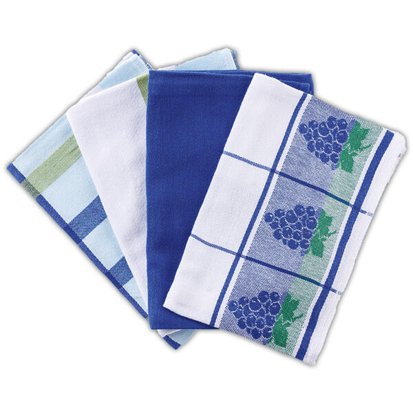 XXL-Pack Jacquard-Geschirrtücher 4er-Set