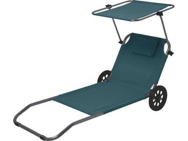 Sunlounger With Wheels
