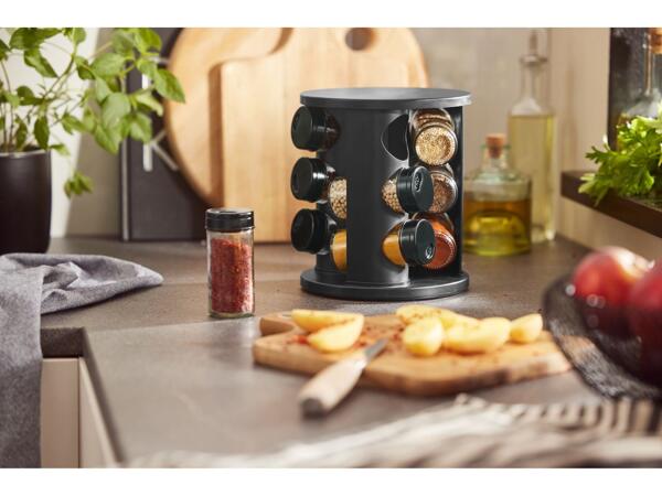 Spice rack carousel, 10 pieces
