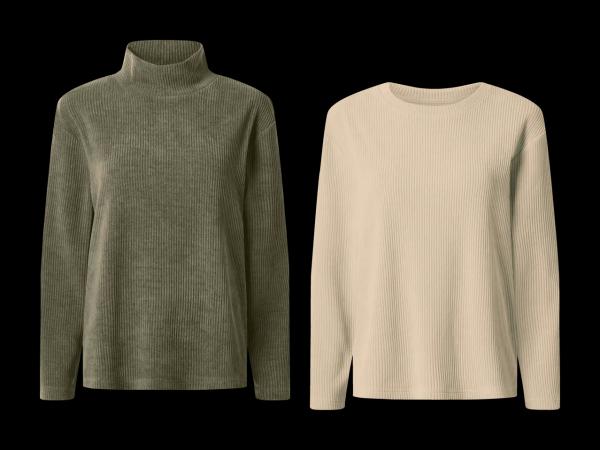 Pull au look velours côtelé