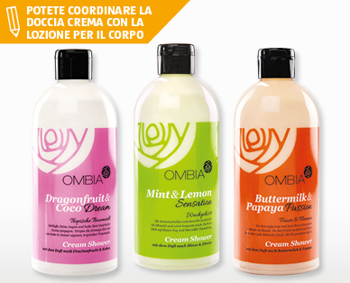 Doccia crema estiva OMBIA