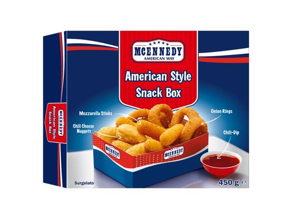 American style snack box