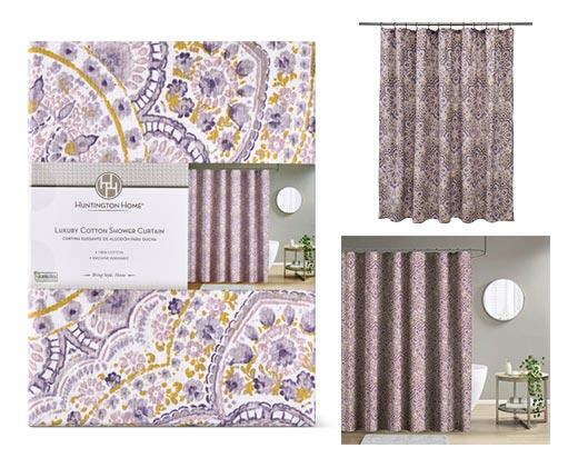 Huntington Home 
 Luxury Cotton Shower Curtain