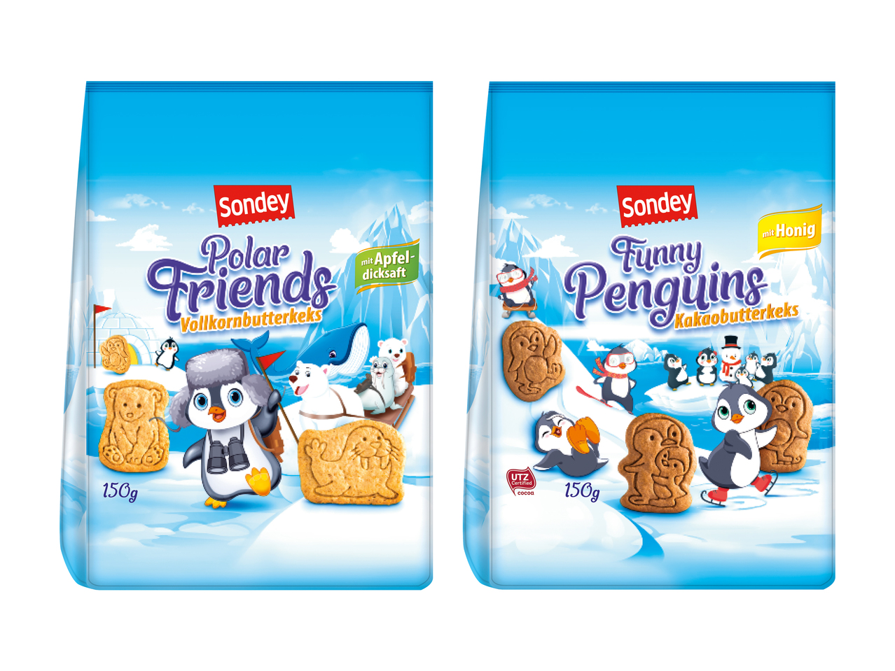 Biscuits animaux polaires/ pingouins (uniquement en Suisse romande et alémanique)