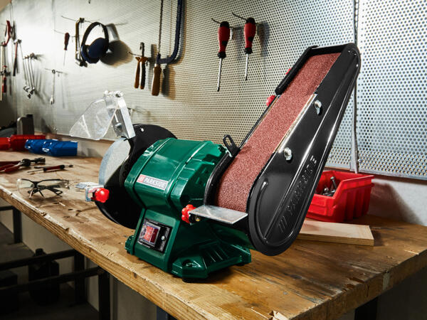 Bench Grinder With Belt Sander