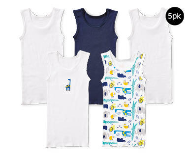 Organic Baby Singlet 5pk or Organic Singlet Suit 2pk