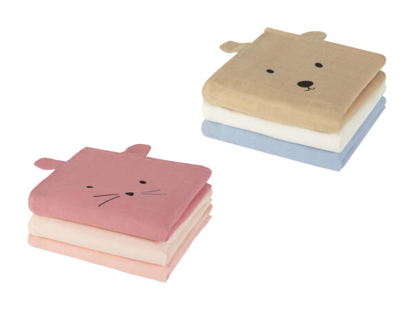 Langes pour bébé, lot de 3