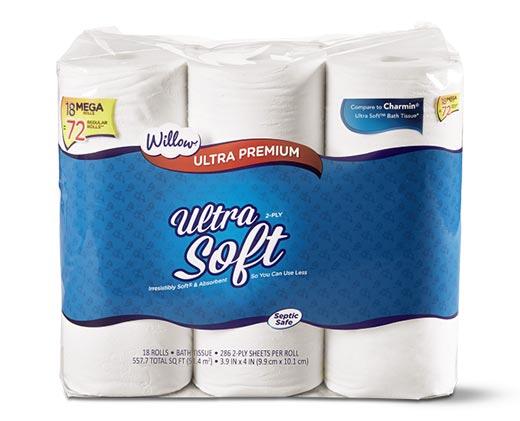 Willow 
 18 Mega Roll Ultra Soft Bath Tissue