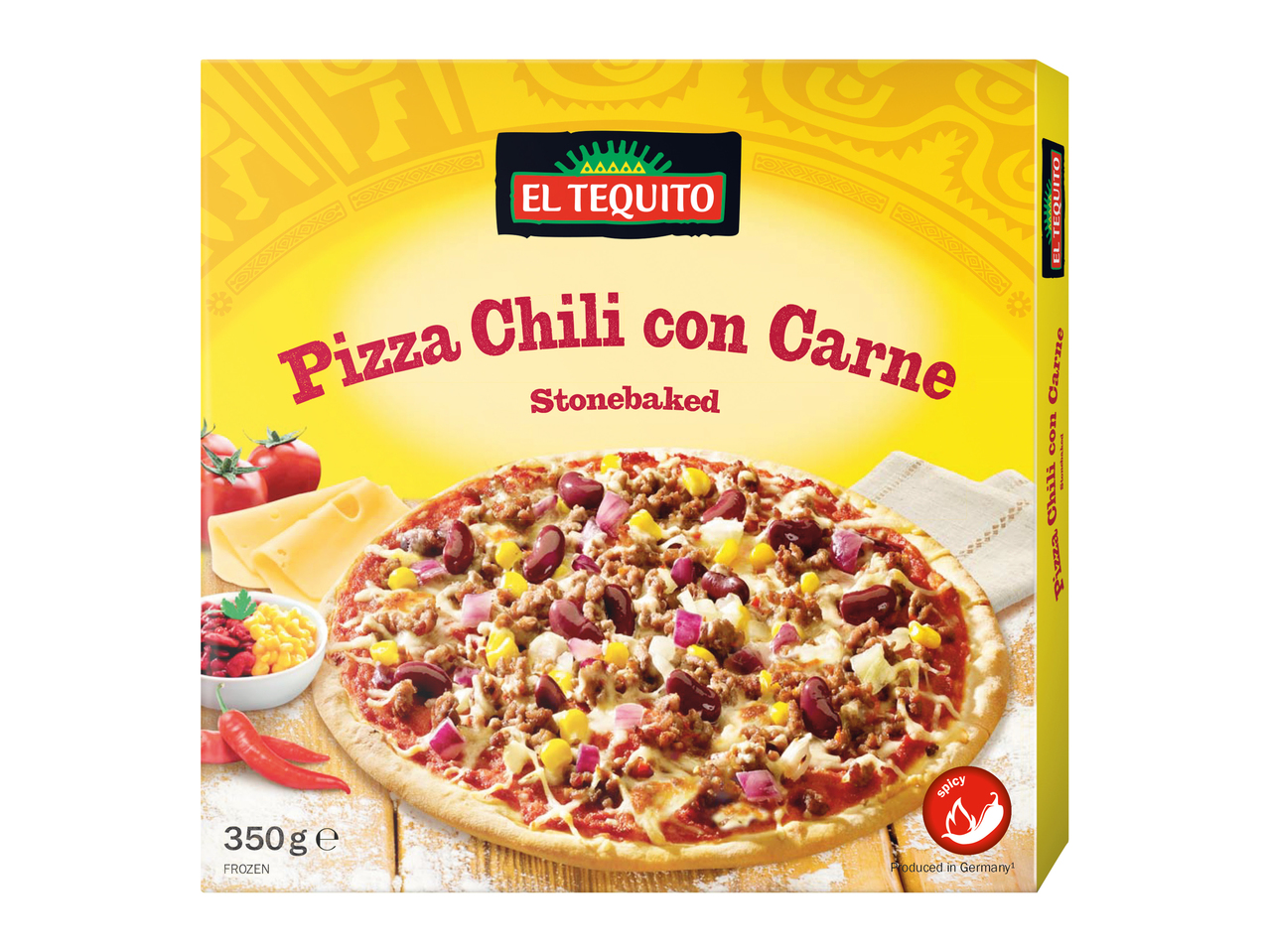 Pizza chili con carne