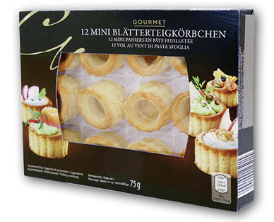 GOURMET Mini cestini di pasta sfoglia