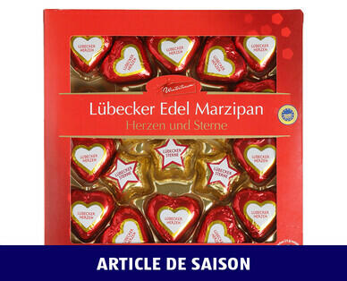 WINTERTRAUM 
 ÉTOILES ET CŒURS EN MASSEPAIN DE LÜBECK