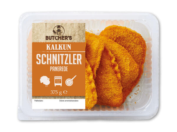 Panerede kalkunschnitzler