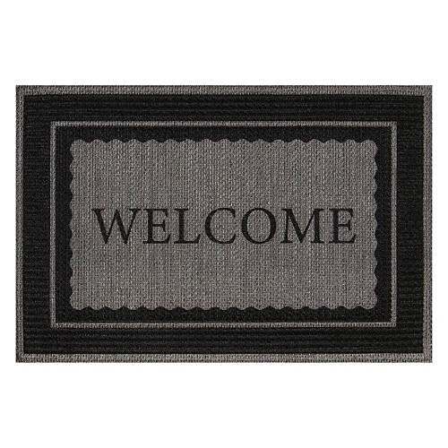 24" X 36" Classic Doormat - Scalloped Welcome Granite