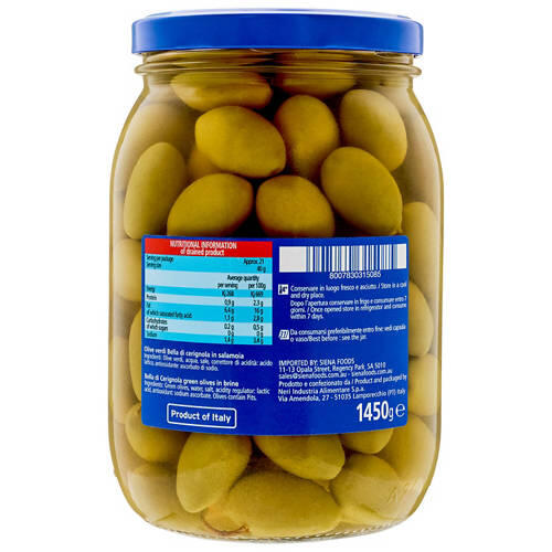 Bella di Cerignola Green Olives 1.45kg