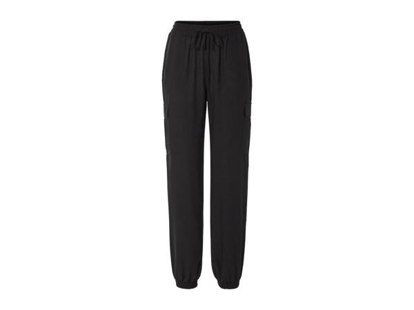 Esmara Ladies' Black Cargo Trousers
