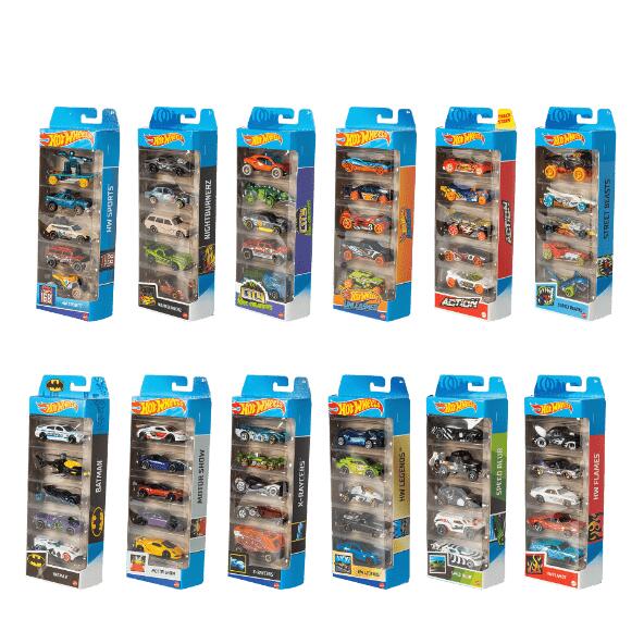 HOT WHEELS(R) 				Petites voitures, 5 pcs