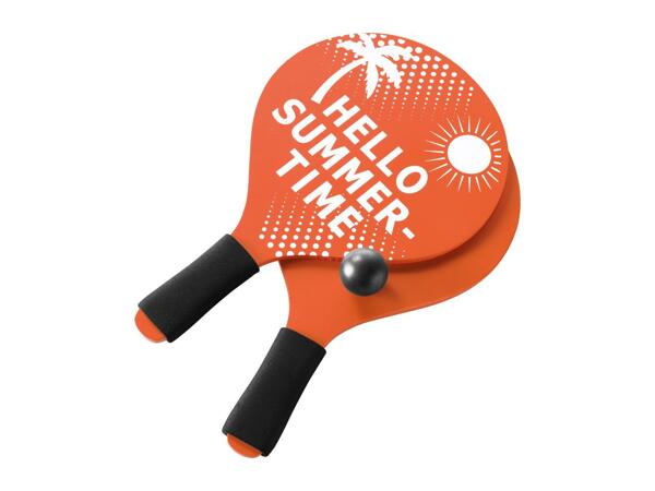 Crivit Orange Beach Bat & Ball Set