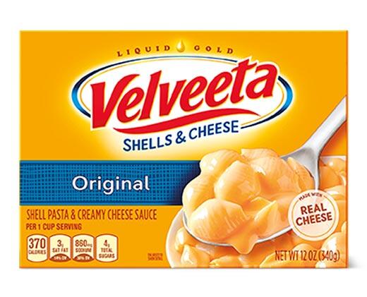 Velveeta/Kraft 
 Deluxe Shells or Macaroni and Cheese