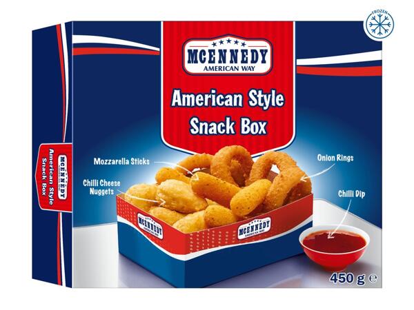 Mcennedy American Snack Box with Chilli Dip