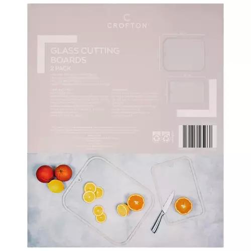 Assorted Glass Cutting Boards 2 Pack