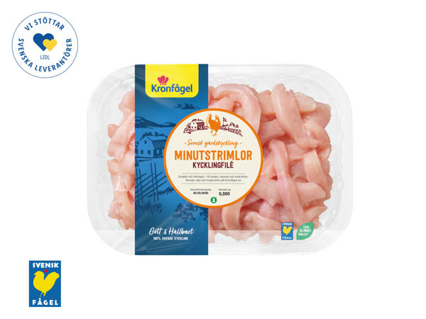 Kronfågel färska minutstrimlor