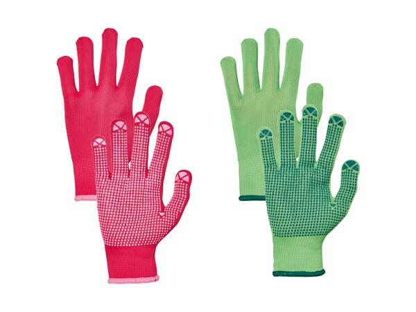 Gants de jardinage, set de 2 paires