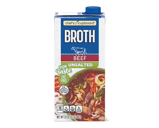 Chef's Cupboard Unsalted Chicken or Beef Broth
