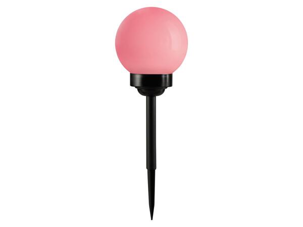 LED solar ball lights with ground spike