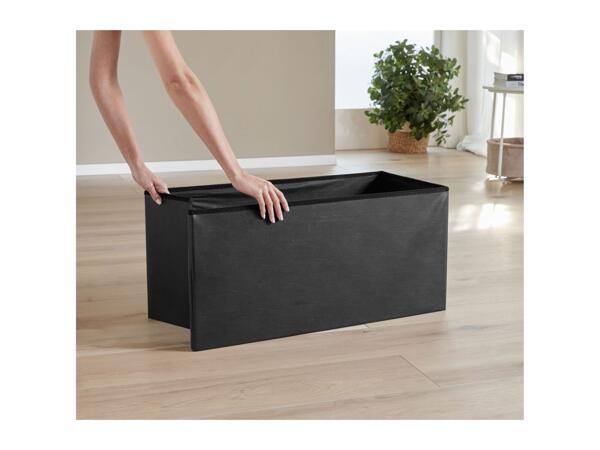 Livarno Home Storage Ottoman - Black