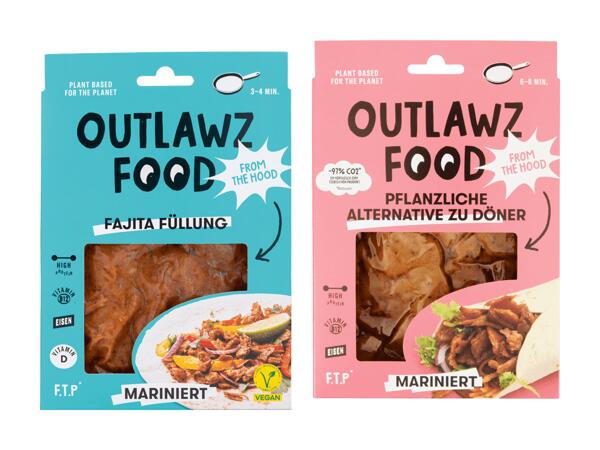 Outlawz Food Pflanzlicher Döner/Fajita Füllung