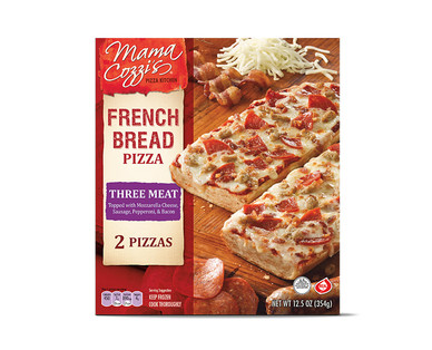 Mama Cozzi's Pizza Kitchen Three Meat or Five Cheese & Garlic French Bread Pizza