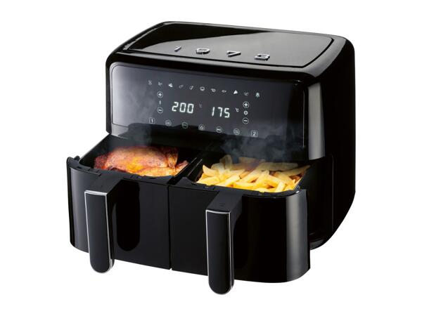 Silvercrest Black Dual Basket Air Fryer