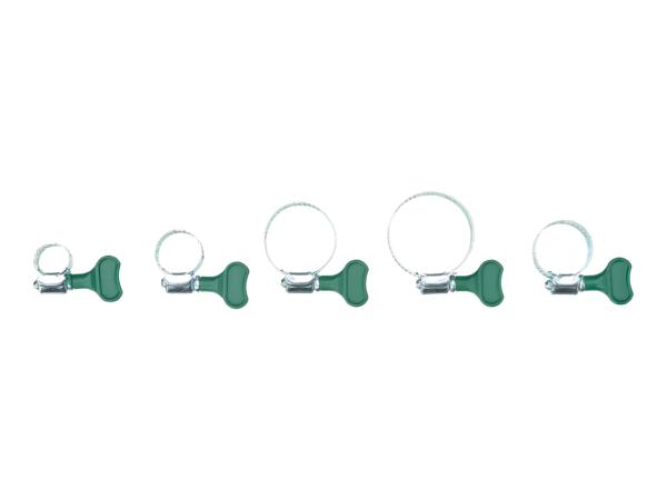 Parkside Assorted Wing Nut Hose Clamps - 19 Pieces