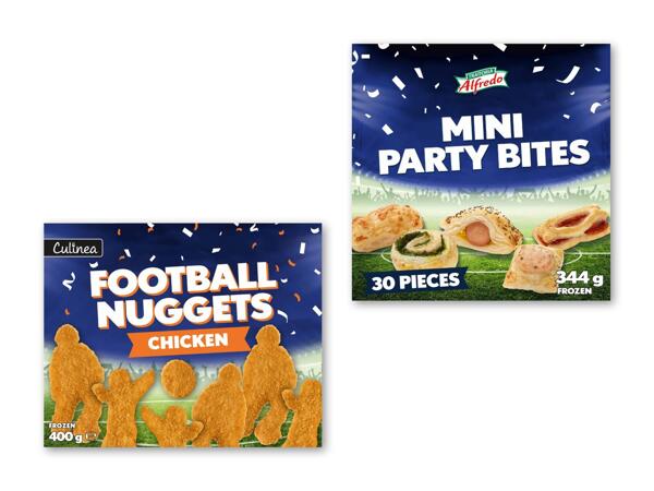 Fodbold nuggets eller mini butterdejs­­bidder