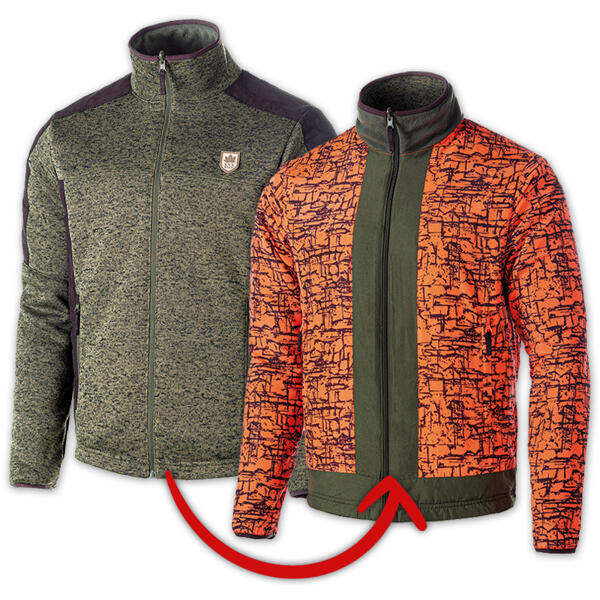 Grobstrick Wendejacke