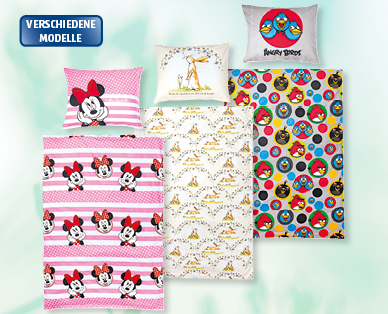 ANGRY BIRDS/DISNEY/ICH EINFACH UNVERBESSERLICH/WEISST DU EIGENTLICH WIE LIEB ICH DICH HABTM Flanell-Bettwäsche