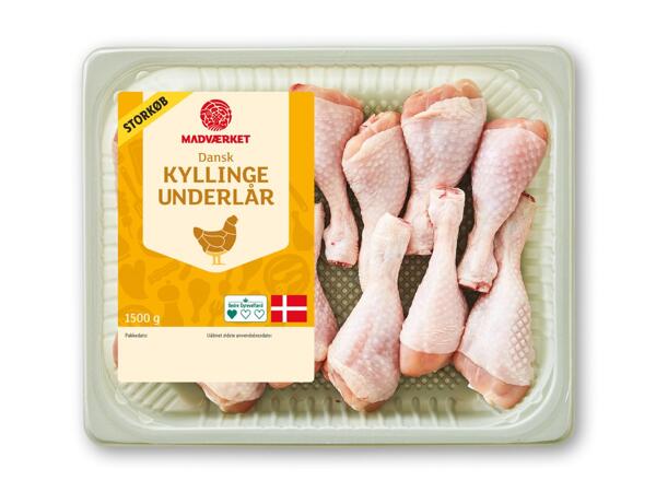 MADVÆRKET Kyllingeunderlår eller hele lår med ryg