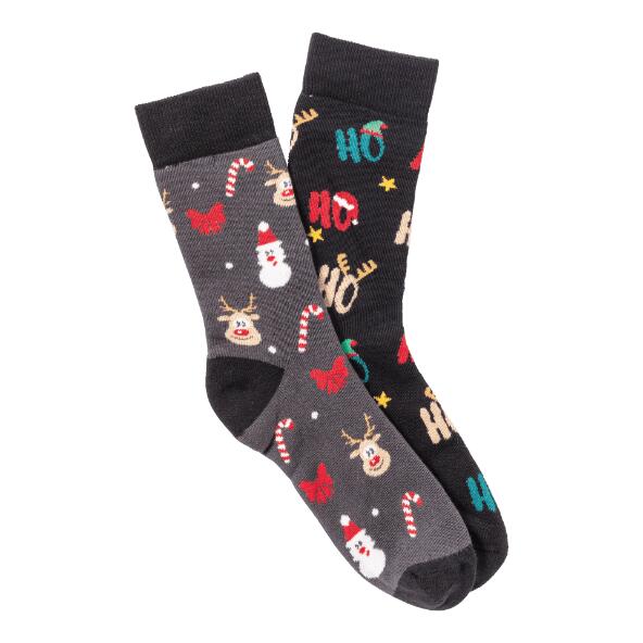 UP2Fashion(R) 				Chaussettes de Noël, 2 paires