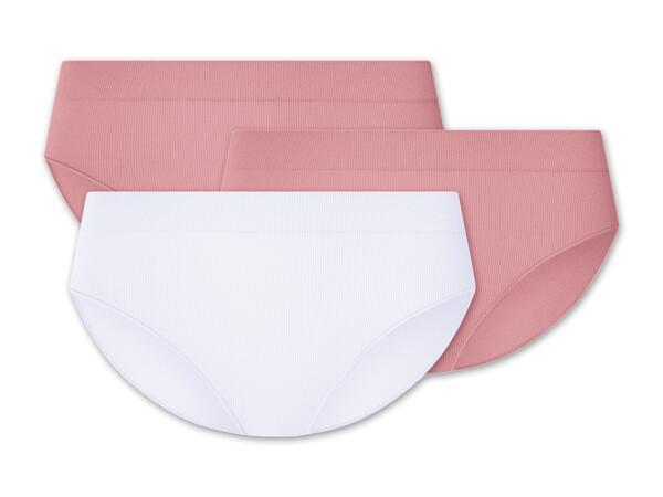 Damen Ripp-Slip, 3 Stück