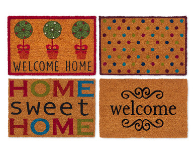 Stencilled Coir Mat