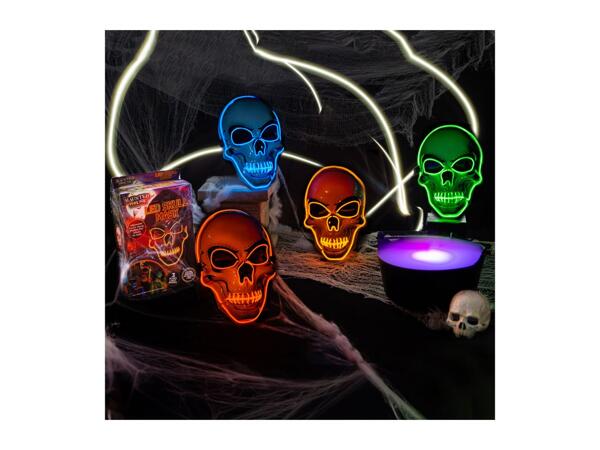 Haunted House Neon Lit Skull Mask