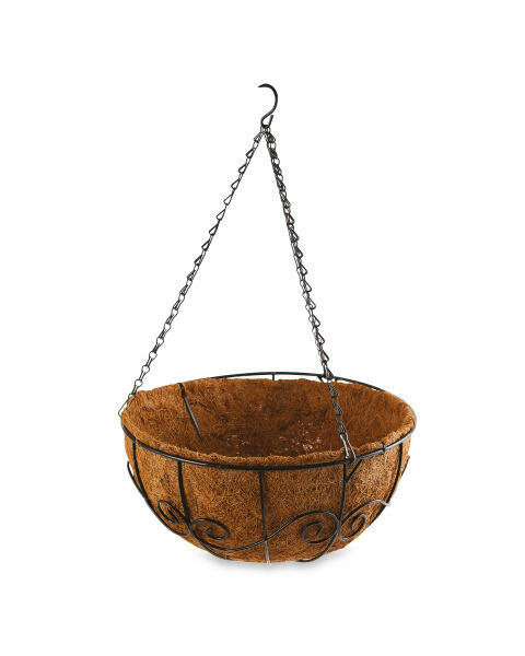 Decorative Swirl Hanging Basket