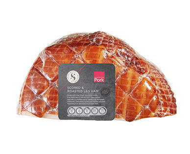 Scored and Roasted Leg Ham per kg