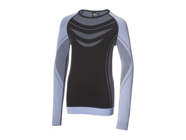 CRIVIT Older Kids' Black Seamless Base Layer Set - 2 Piece Set